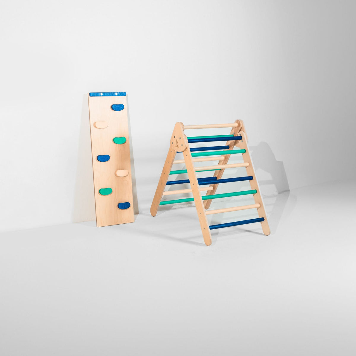 Bunny Hopkins Classic Climber Playset – Original Pikler Triangle with Reversible Ramp, Made in the USA