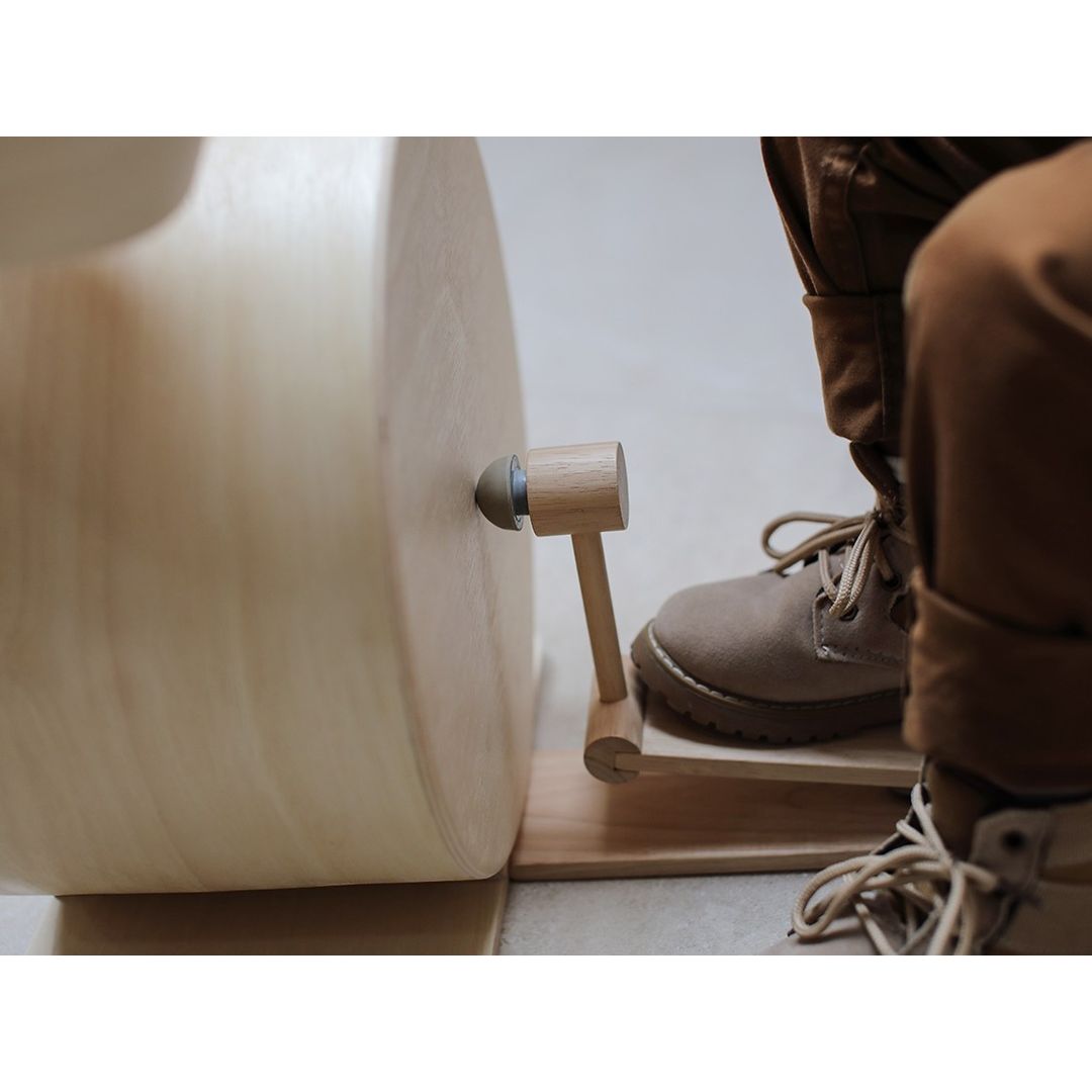 PlanToys Eco-Friendly Wooden Kids' Drum Set