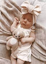 Load image into Gallery viewer, Luna + Luca Pointelle Organic Cotton Baby Girl Summer Set - Cream
