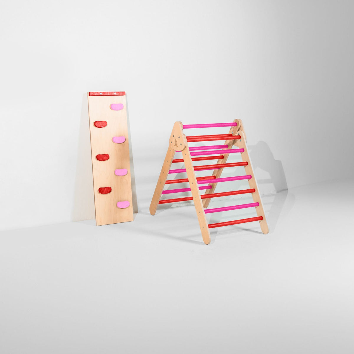 Bunny Hopkins Classic Climber Playset – Original Pikler Triangle with Reversible Ramp, Made in the USA