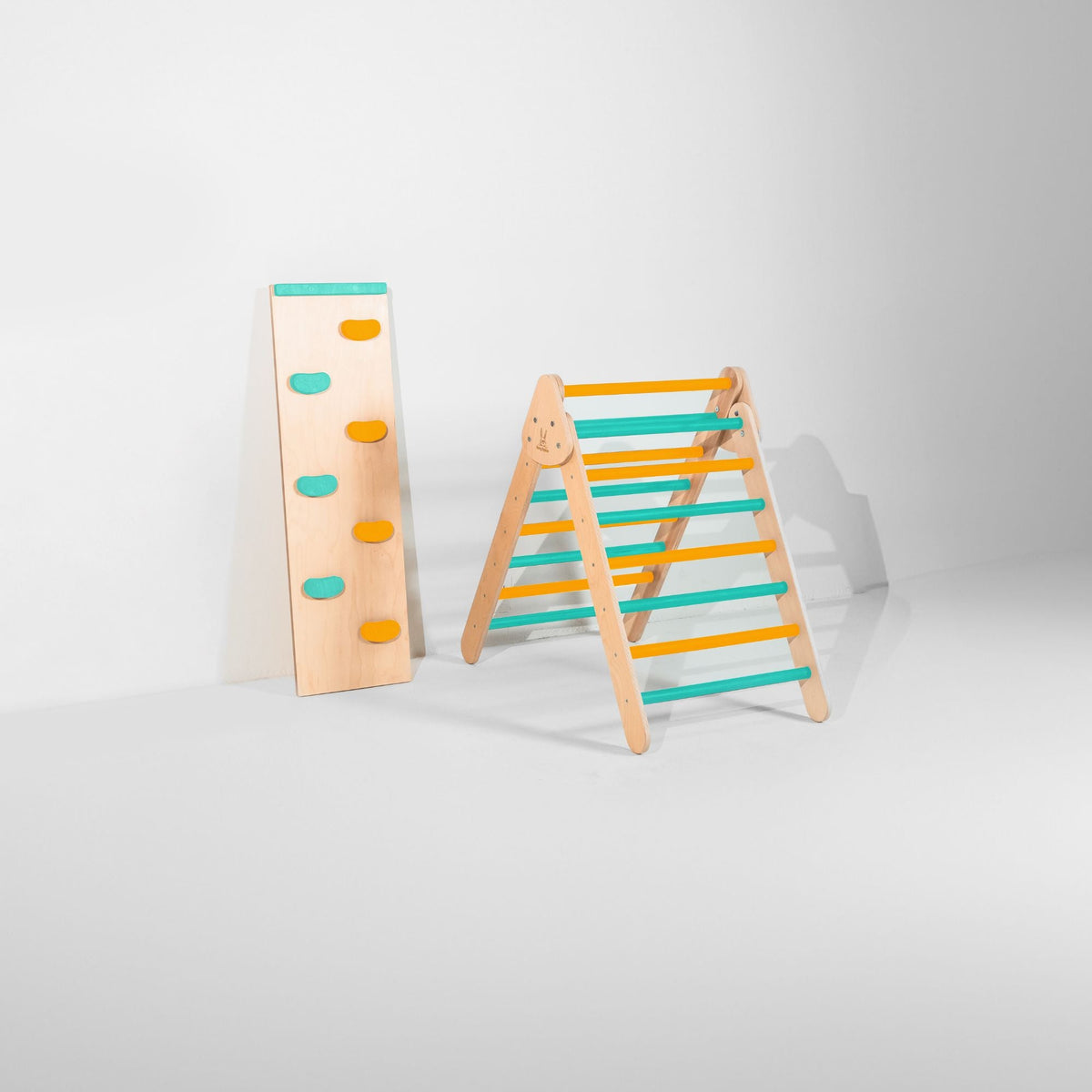 Bunny Hopkins Classic Climber Playset – Original Pikler Triangle with Reversible Ramp, Made in the USA