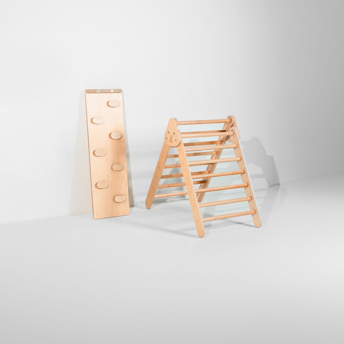 Bunny Hopkins Classic Climber Playset – Original Pikler Triangle with Reversible Ramp, Made in the USA
