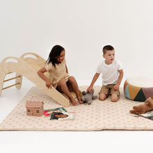 Load image into Gallery viewer, Rainbow Cream Vegan Leather Mat
