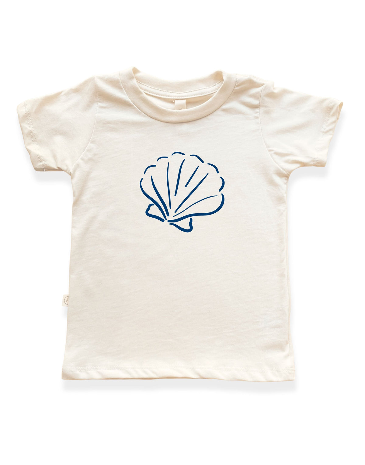 Seashell Organic Cotton Kids T-Shirt – Short Sleeve, 2T–6Y