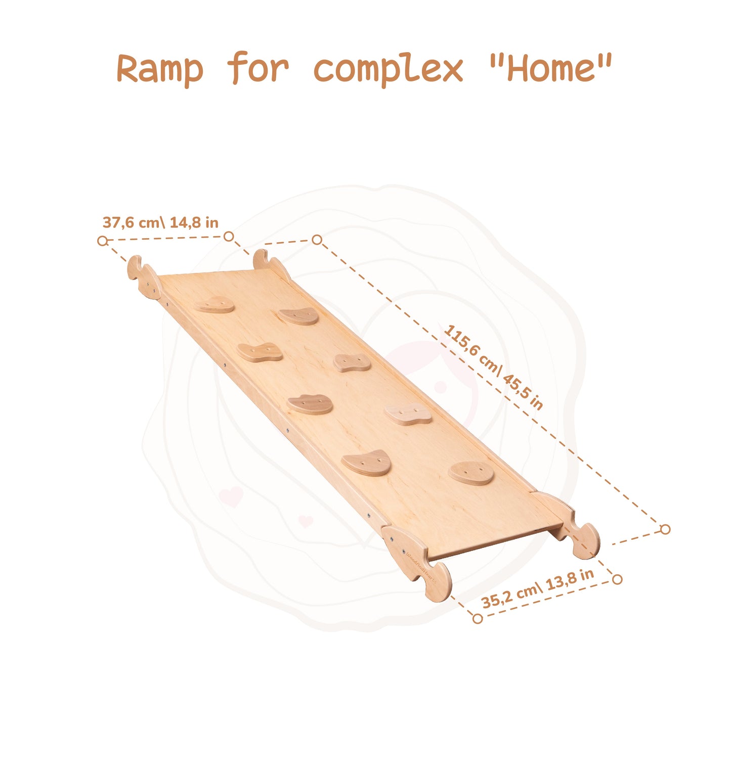 Wood and Heart Eco-Friendly Indoor Wooden Climbing Playhouse