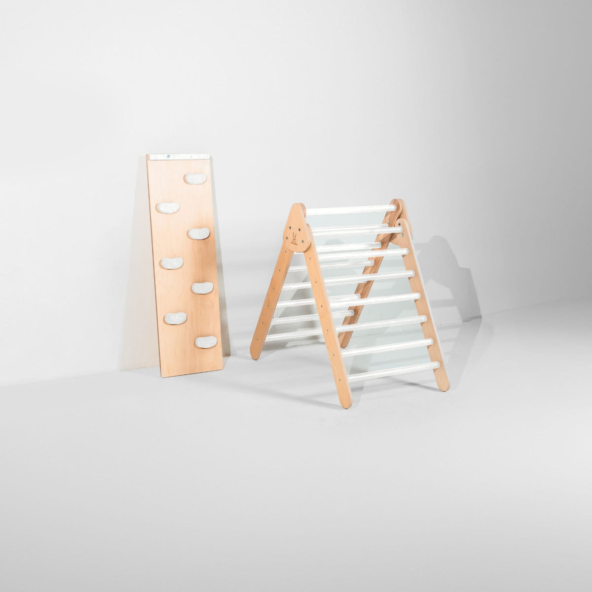 Bunny Hopkins Classic Climber Playset – Original Pikler Triangle with Reversible Ramp, Made in the USA
