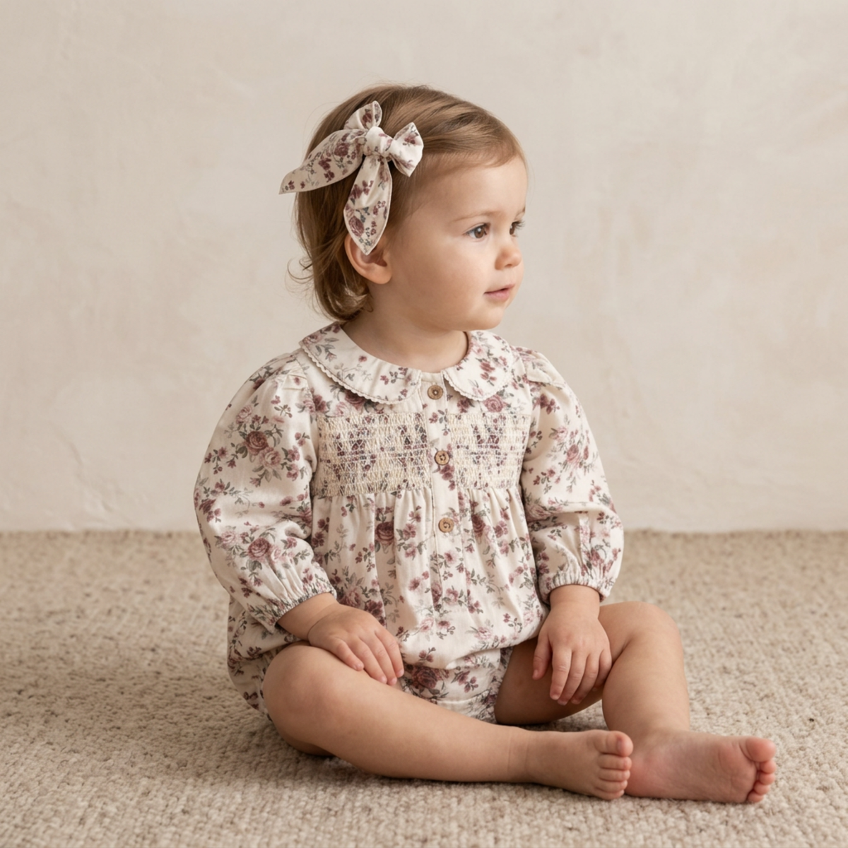 Organic Fabric Hair Bow Clip for Kids – Wildrose