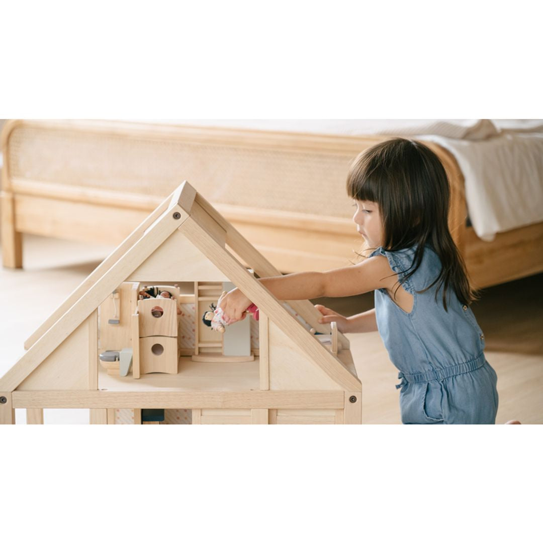 PlanToys Eco-Friendly Wooden My First Dollhouse