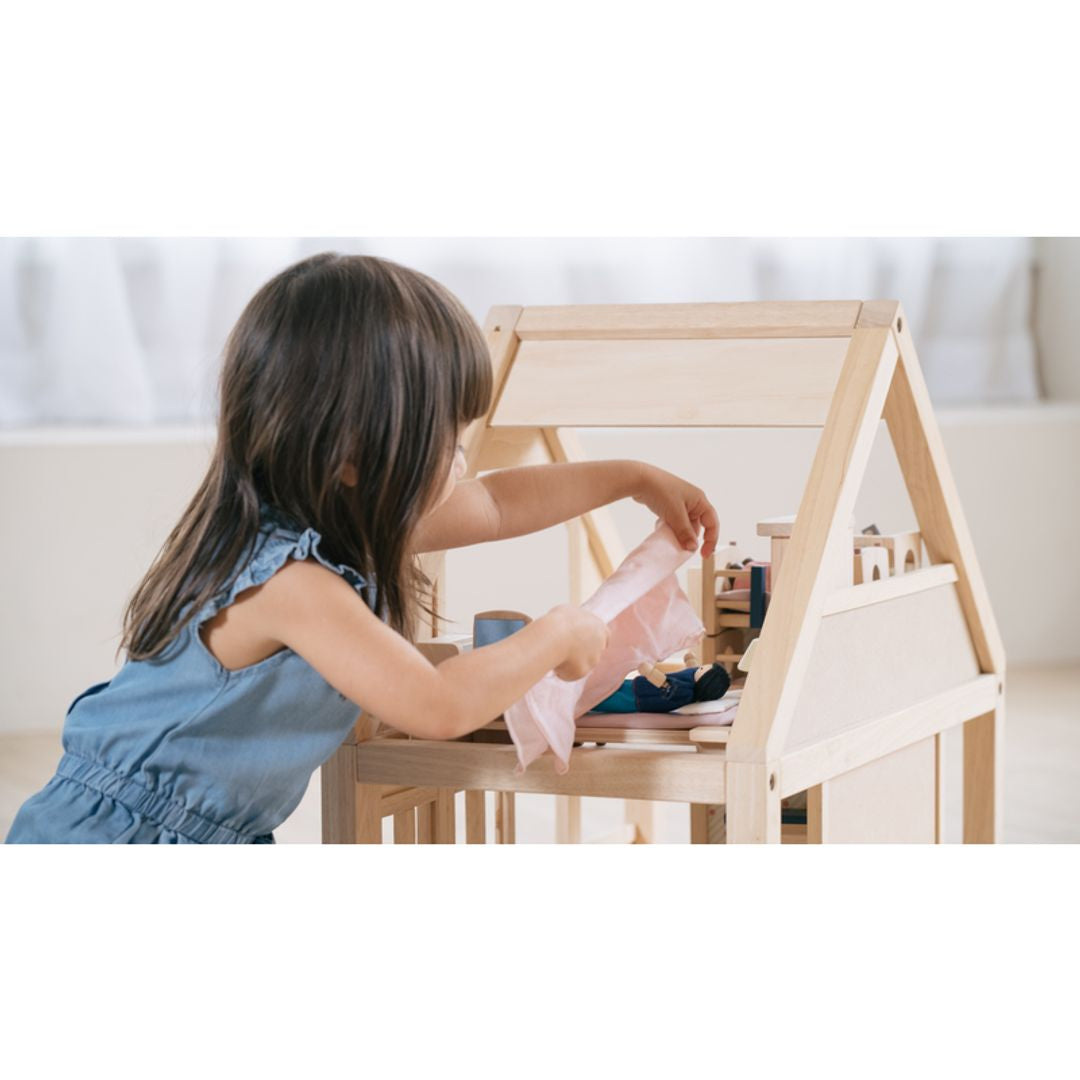 PlanToys Eco-Friendly Wooden My First Dollhouse