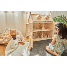 Load image into Gallery viewer, PlanToys Eco-Friendly Wooden Victorian Dollhouse
