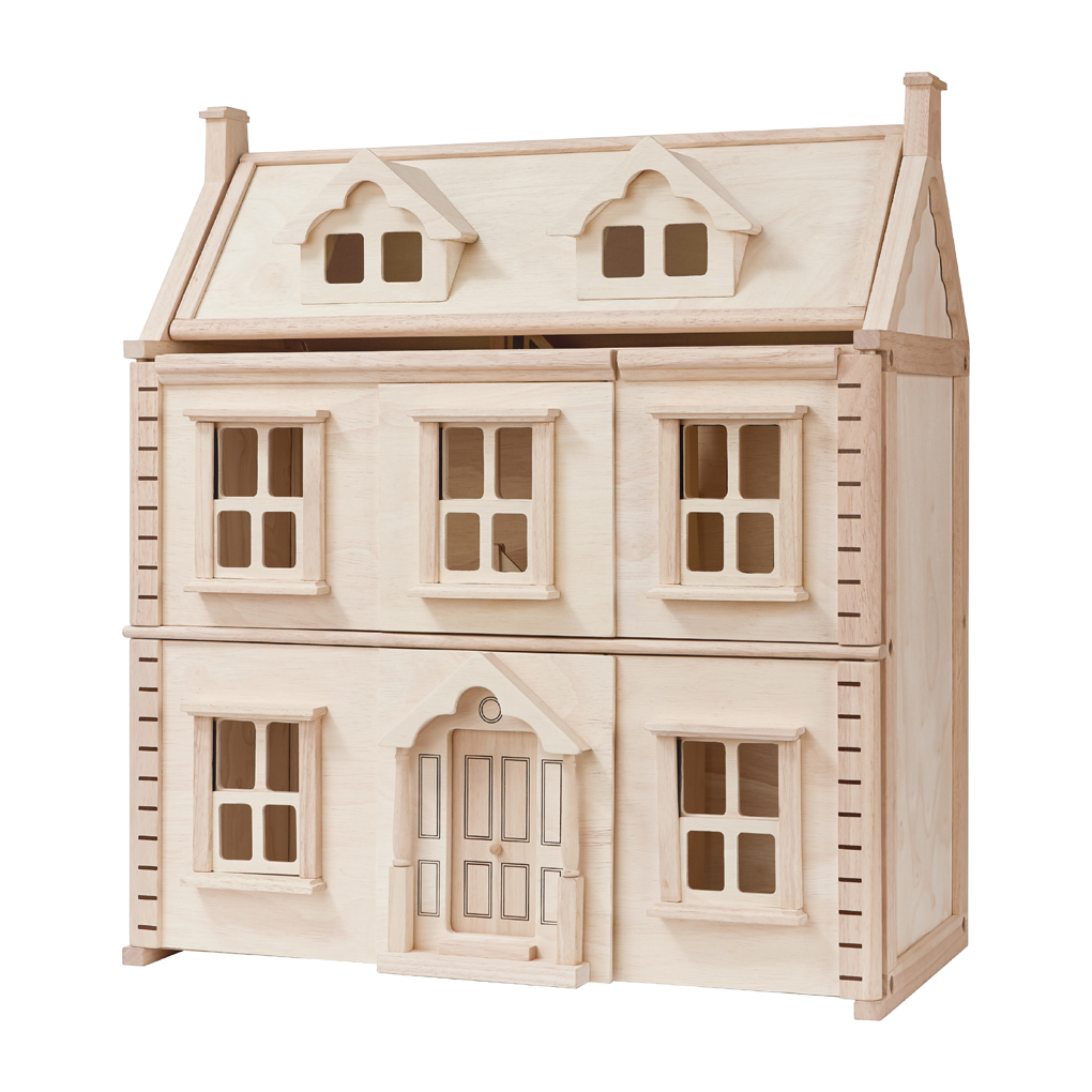 PlanToys Eco-Friendly Wooden Victorian Dollhouse