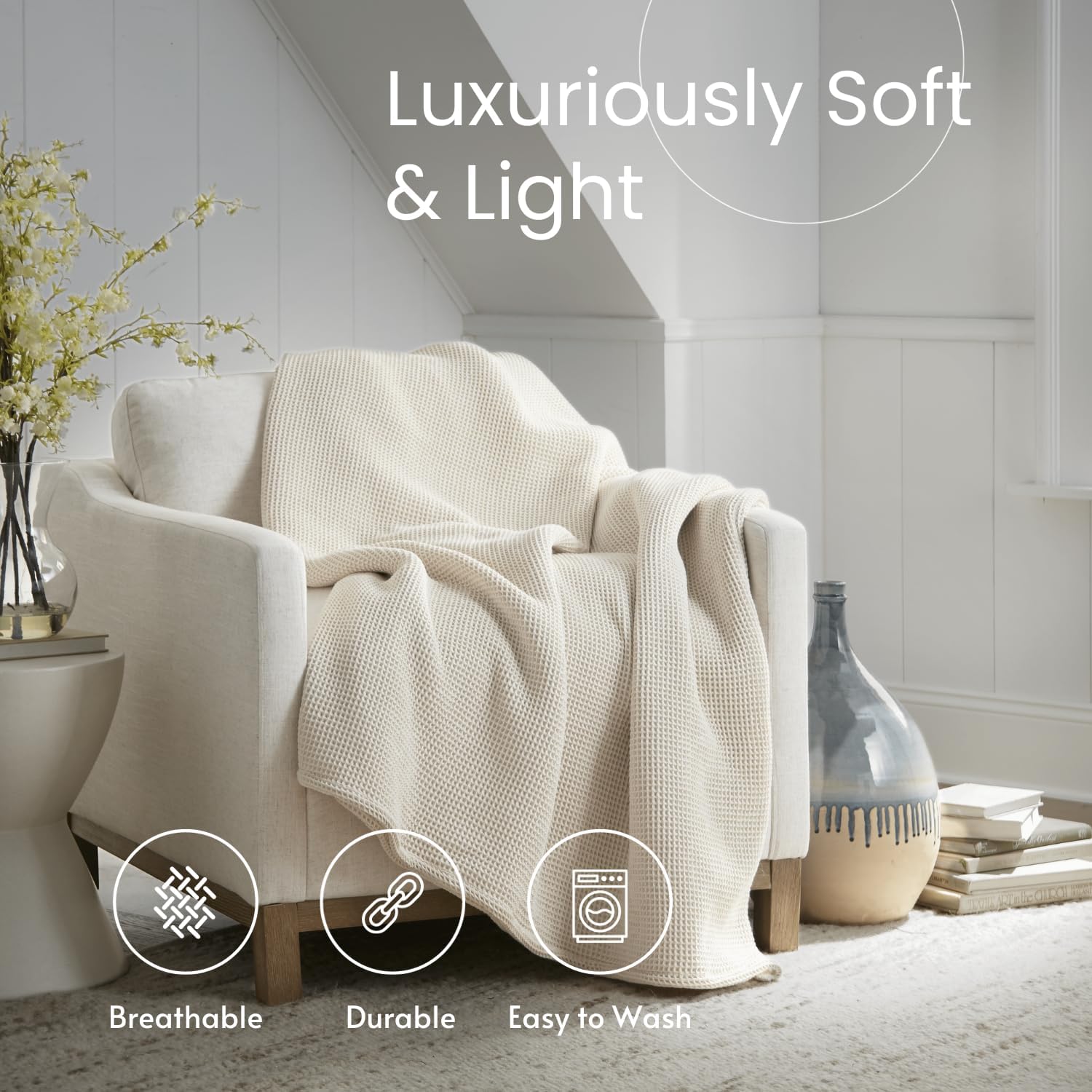 Waffle Knit Blanket - Thumbnail 5