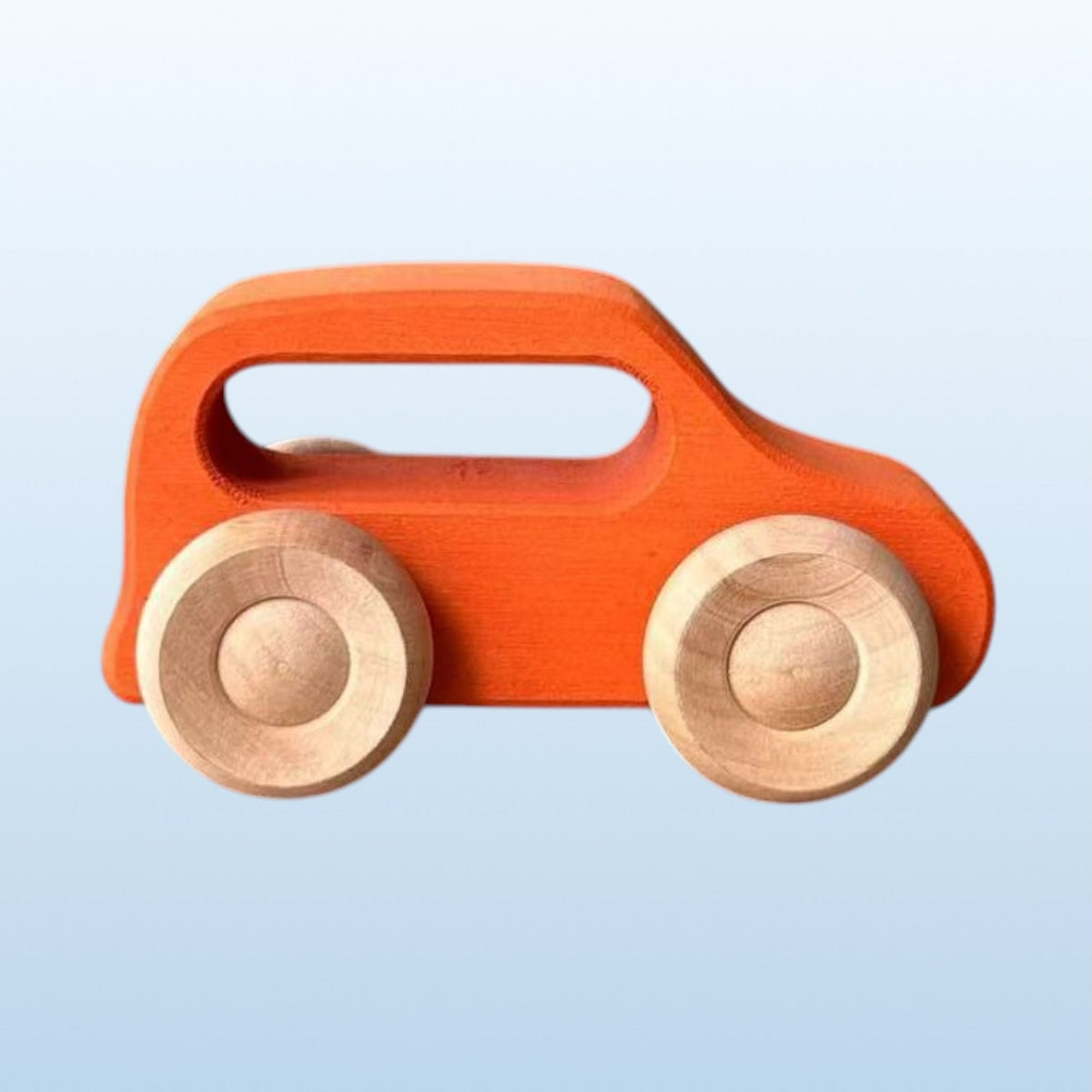 Green Elephant 7-Piece Wooden Rainbow Cars Set with 3 Peg Dolls