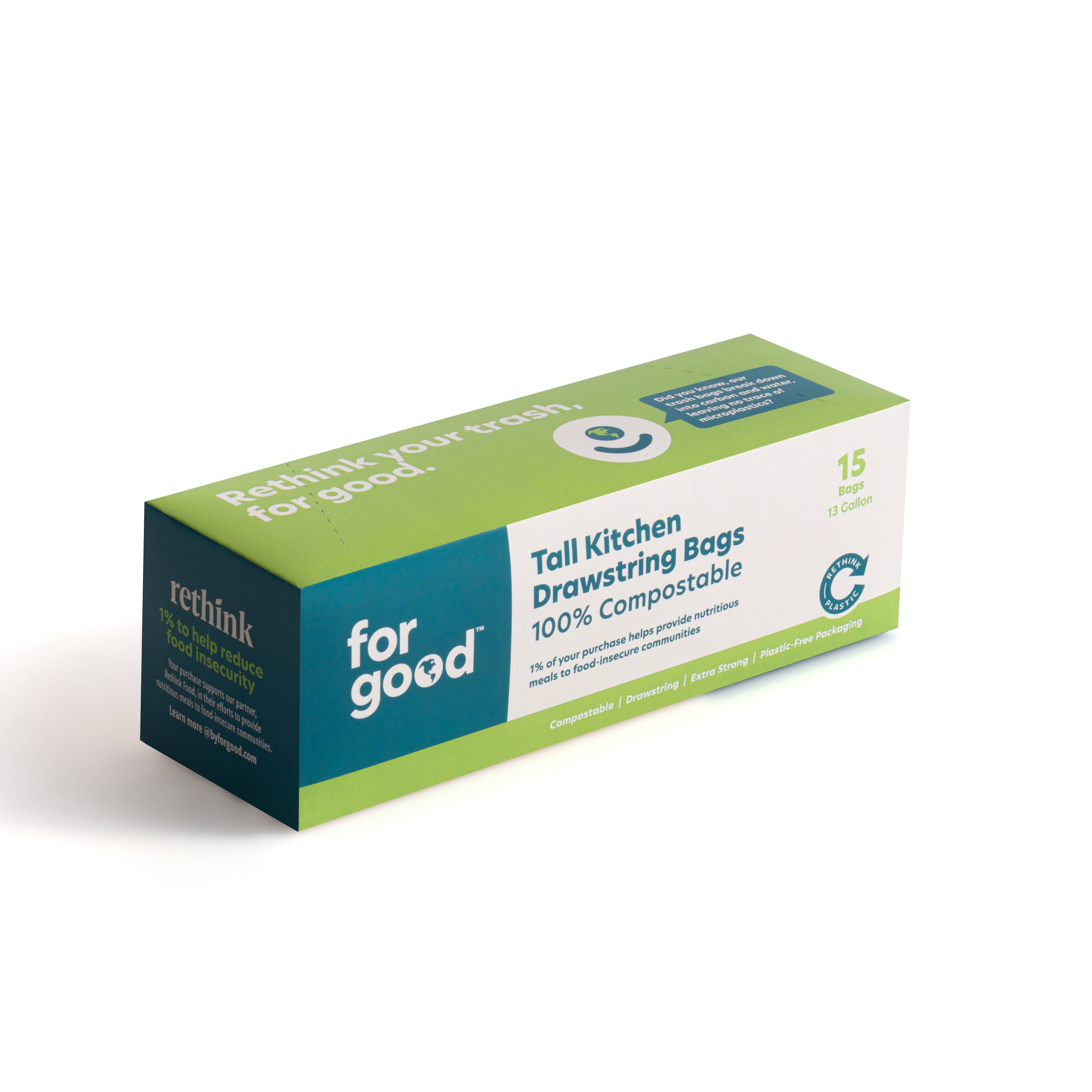 For Good Compostable Kitchen Trash Bags