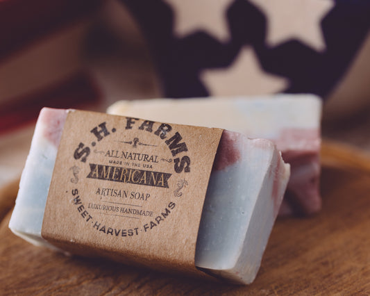 Americana Organic Handmade Soap – Bold, Bright & Clean | Sweet Harvest Farms