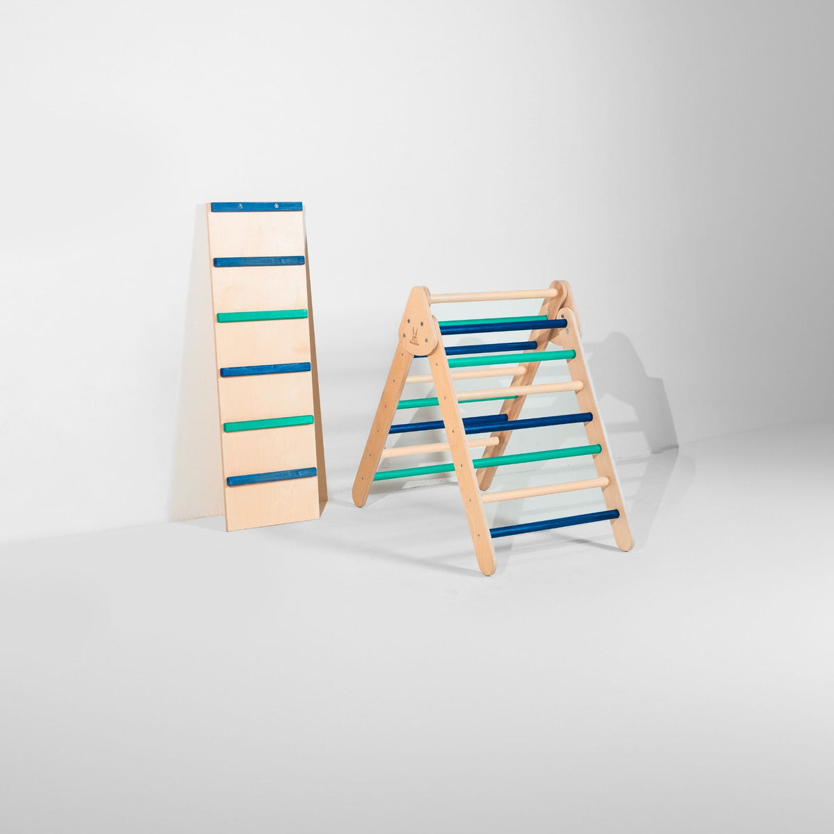 Bunny Hopkins Classic Climber Playset – Original Pikler Triangle with Reversible Ramp, Made in the USA