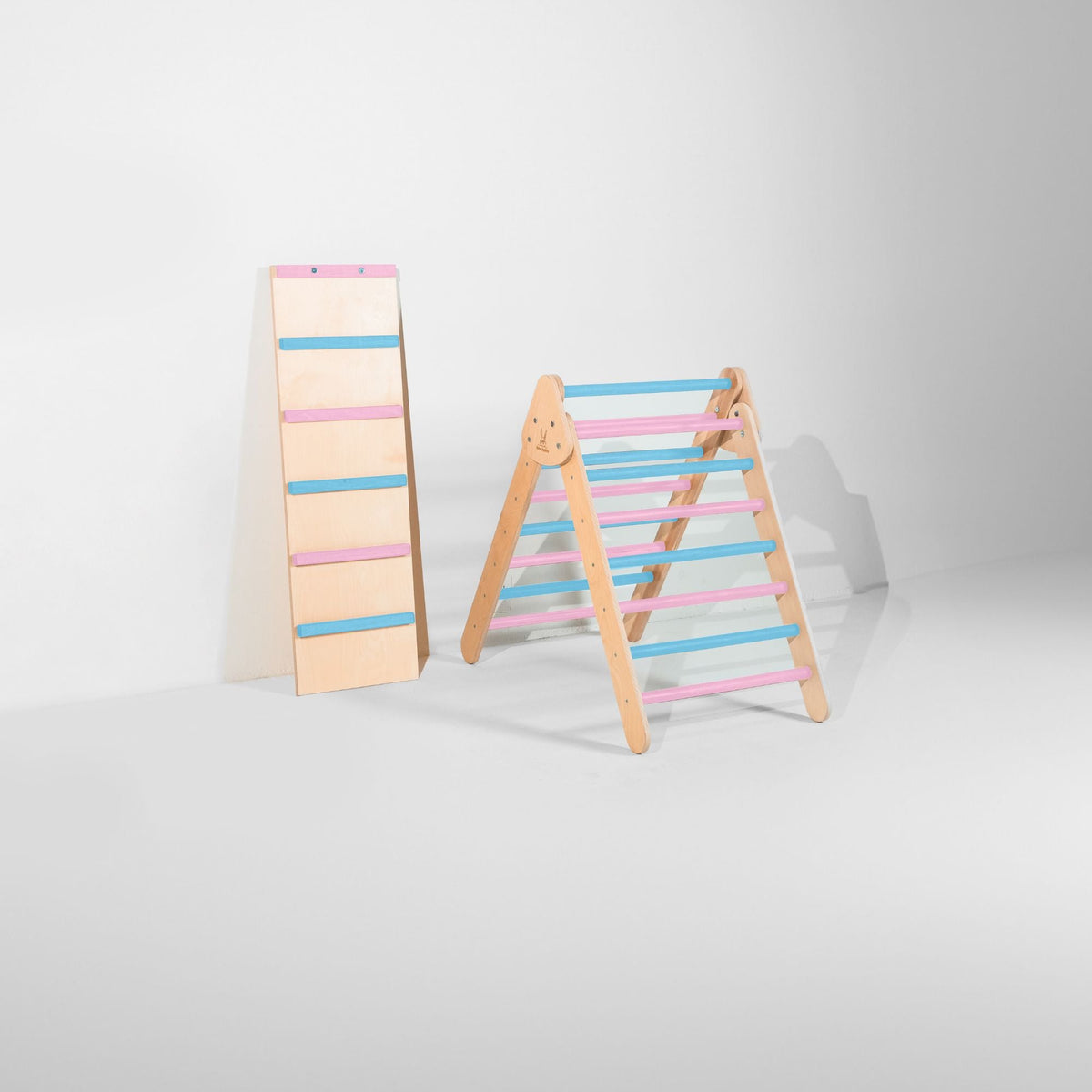Bunny Hopkins Classic Climber Playset – Original Pikler Triangle with Reversible Ramp, Made in the USA