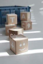 Load image into Gallery viewer, Wooden Math Blocks in White - Wood
