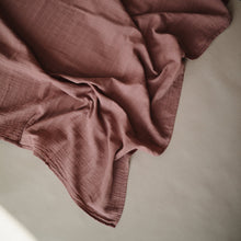 Load image into Gallery viewer, Mushie Organic Cotton Muslin Swaddle Blanket
