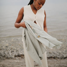 Load image into Gallery viewer, Mushie Organic Cotton Muslin Swaddle Blanket
