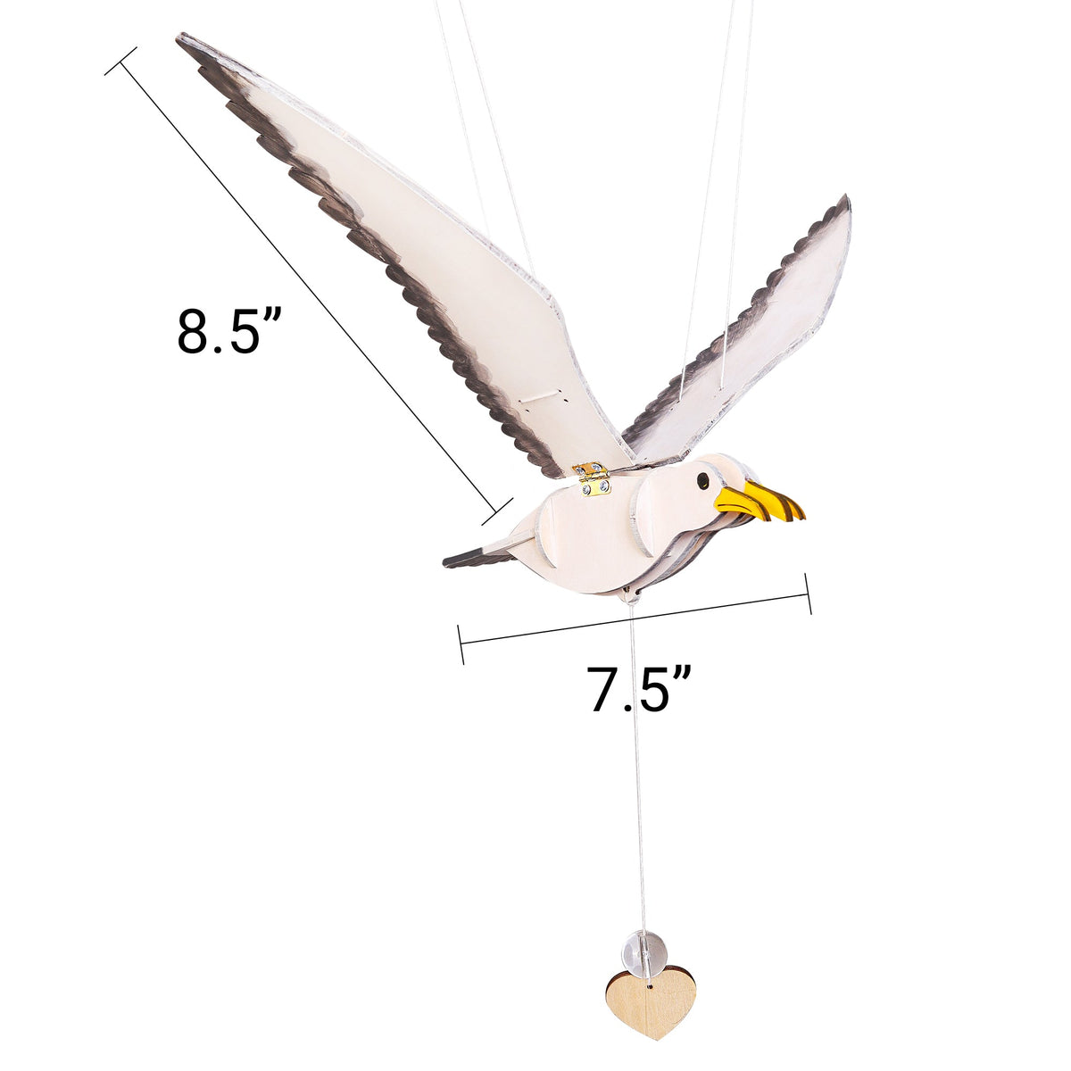 Kitsville Bionic Bird DIY Kit – Wooden STEM Building Kit for Kids