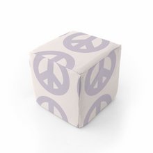 Load image into Gallery viewer, Cream Peace Sign Play Cube
