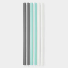 Load image into Gallery viewer, 8&quot; Reusable Silicone Straw, 6pk
