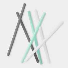 Load image into Gallery viewer, 8&quot; Reusable Silicone Straw, 6pk
