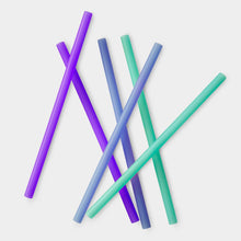 Load image into Gallery viewer, 8&quot; Reusable Silicone Straw, 6pk
