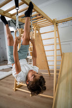 Load image into Gallery viewer, Avenlur Chestnut - 8-in-1 Eco-Friendly Wooden Jungle Gym for Toddlers
