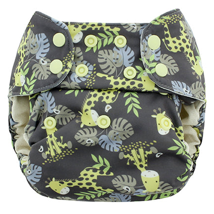One Size Pocket Cloth Diaper – Adjustable 10–35 lb, Inserts Not Included