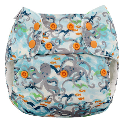 One Size Pocket Cloth Diaper – Adjustable 10–35 lb, Inserts Not Included