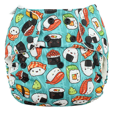 One Size Pocket Cloth Diaper – Adjustable 10–35 lb, Inserts Not Included