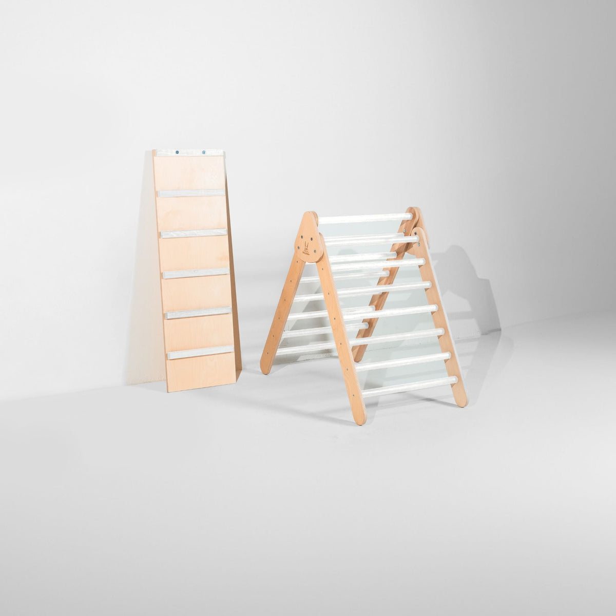 Bunny Hopkins Classic Climber Playset – Original Pikler Triangle with Reversible Ramp, Made in the USA