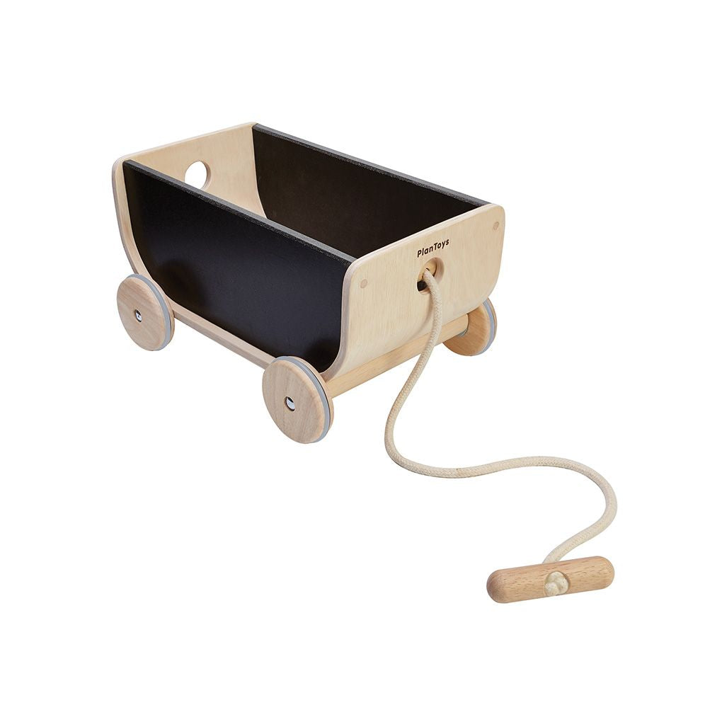 PlanToys Wooden Wagon in Black