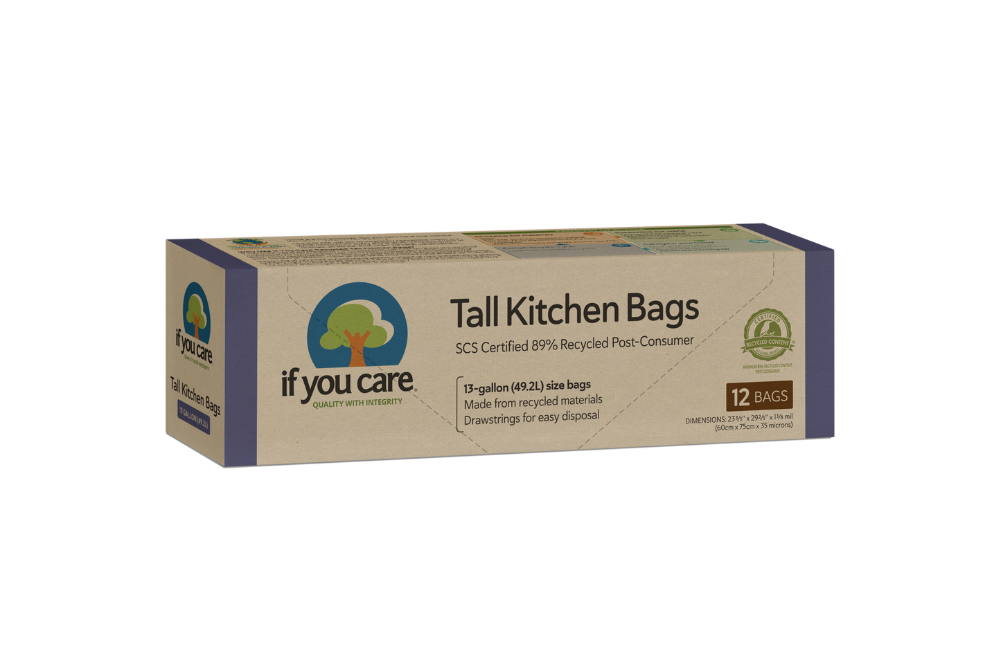 13-Gallon Recycled Tall Kitchen Trash Bags