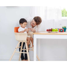 Load image into Gallery viewer, PlanToys Eco-Friendly Wooden High Chair - Orange
