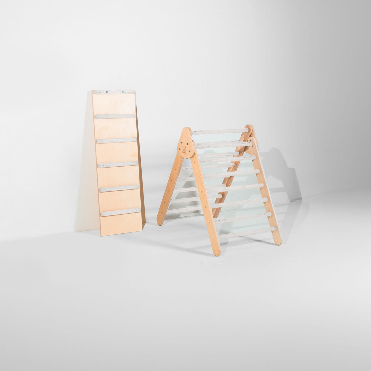 Bunny Hopkins Classic Climber Playset – Original Pikler Triangle with Reversible Ramp, Made in the USA