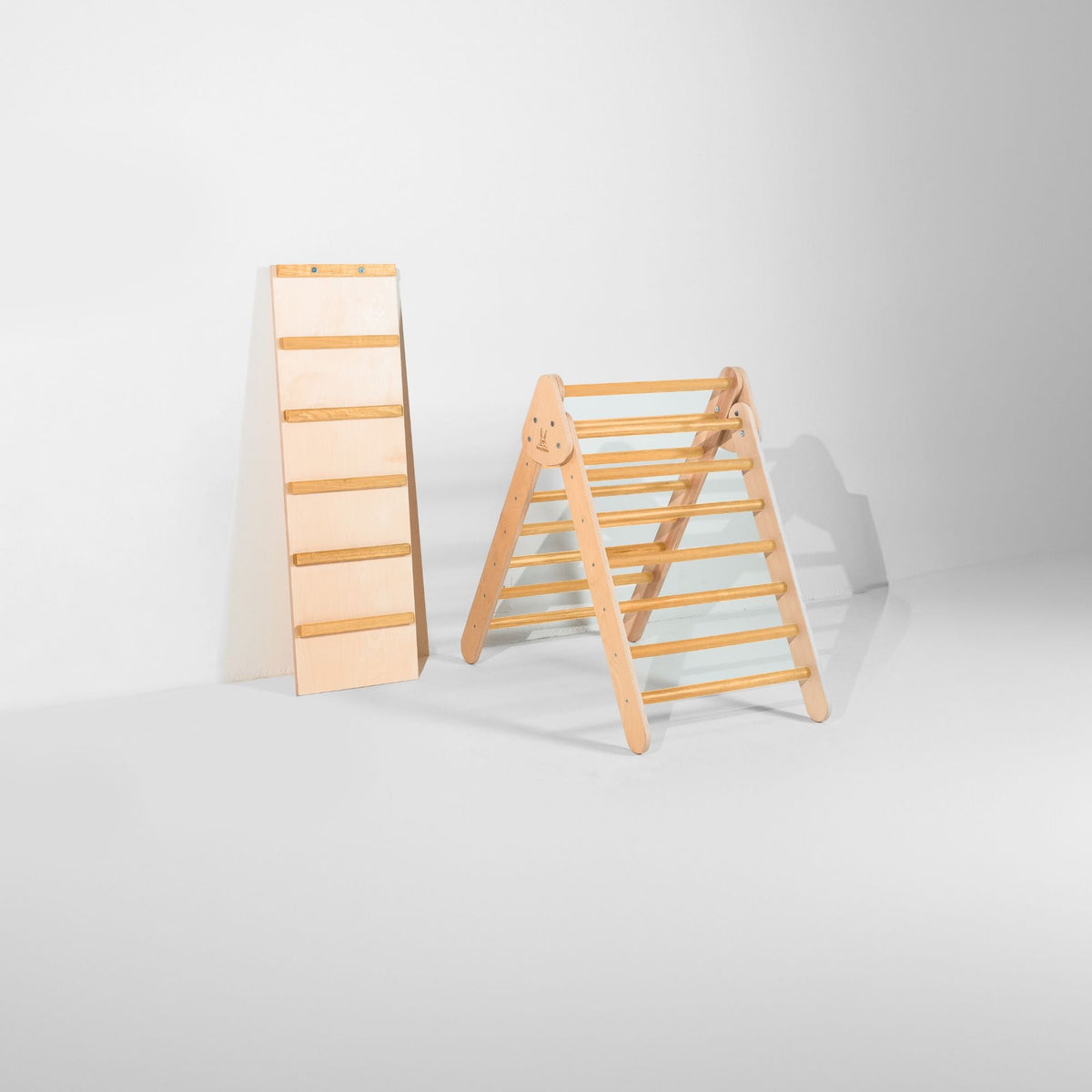 Bunny Hopkins Classic Climber Playset – Original Pikler Triangle with Reversible Ramp, Made in the USA