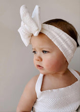 Load image into Gallery viewer, Luna + Luca Sleeveless Organic Cotton Ruffle Romper - White
