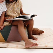 Load image into Gallery viewer, Rainbow Cream Vegan Leather Mat
