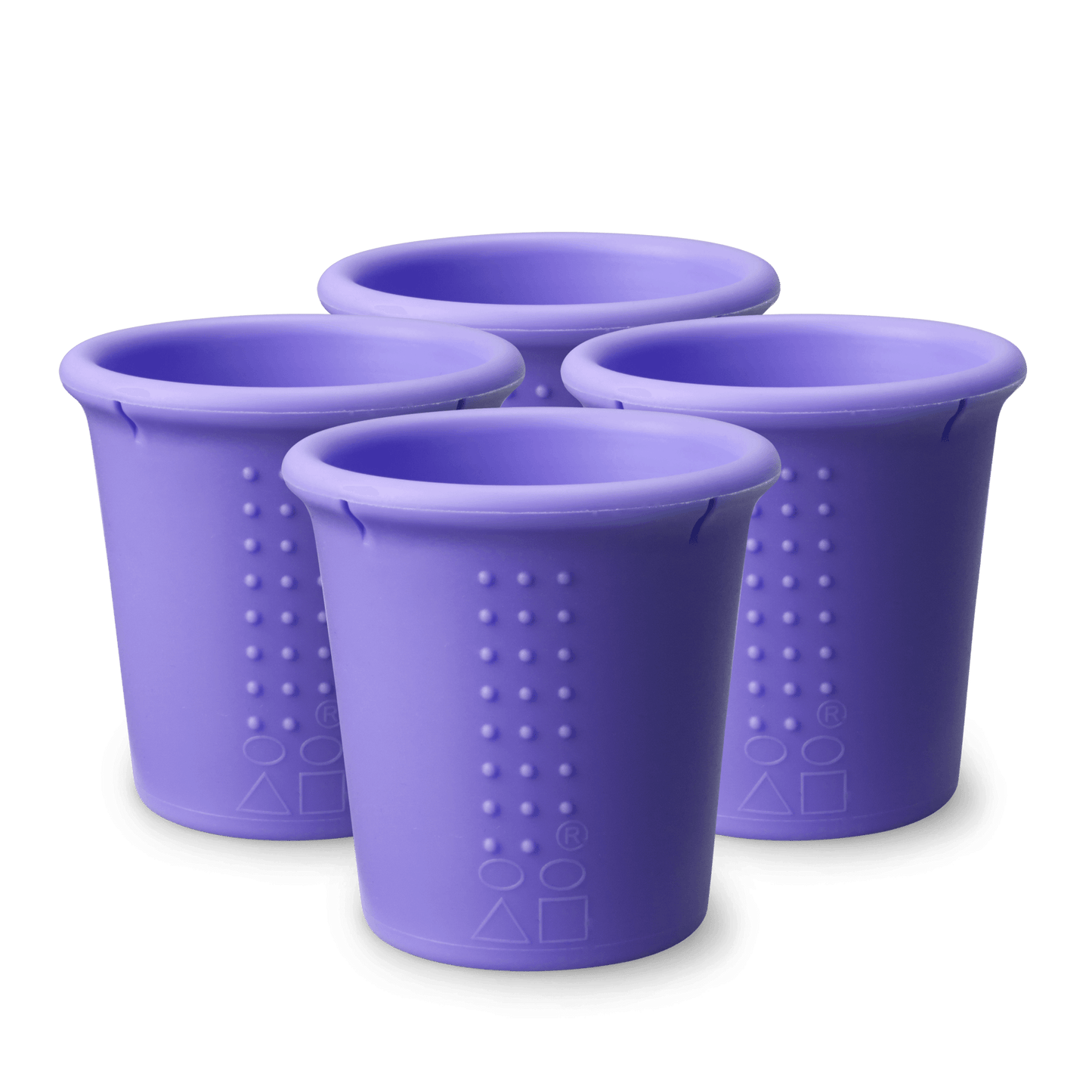 8oz Stackable Silicone Cups for Kids and Toddlers, 4pk