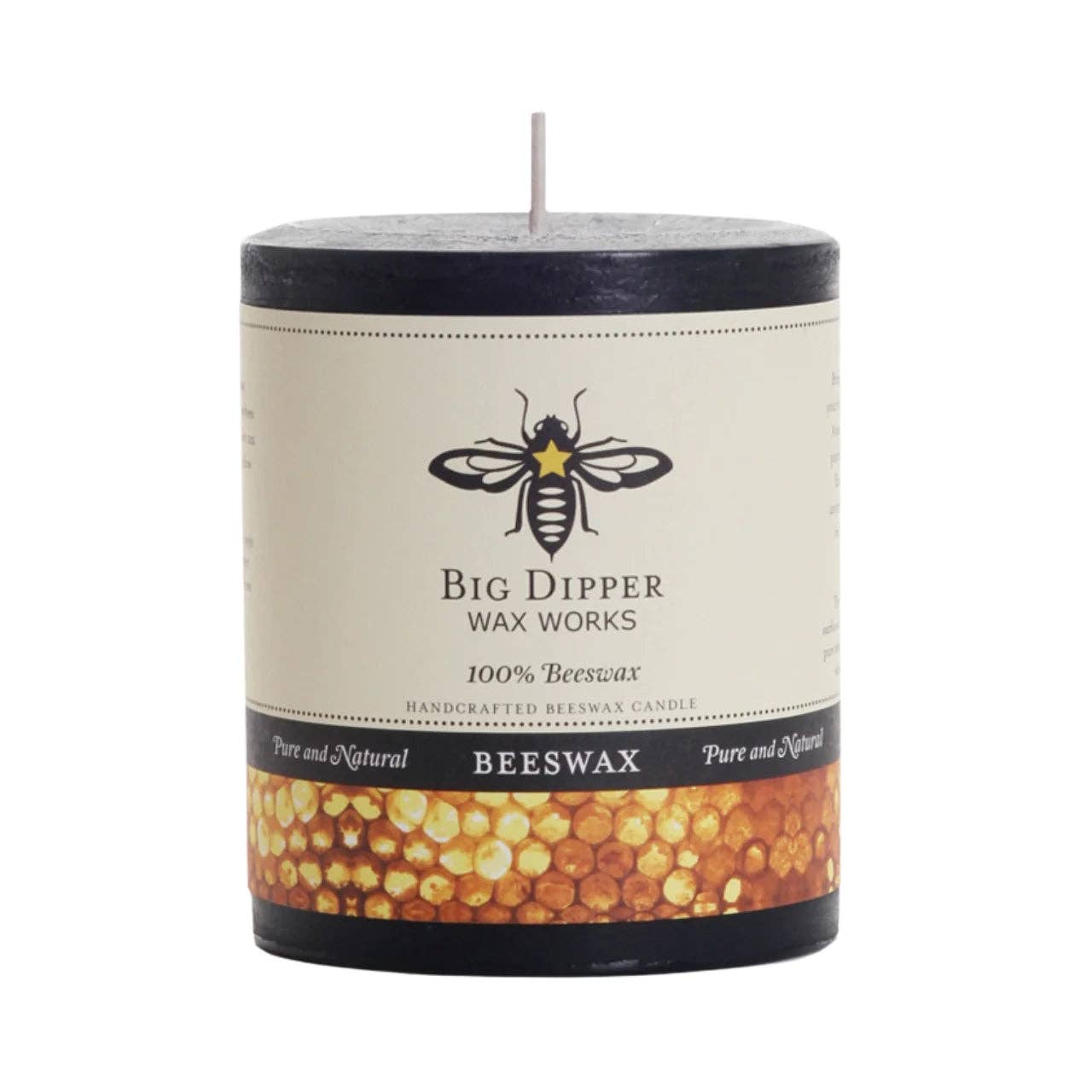 100% Pure Beeswax Pillar Candles (Multiple Colors)