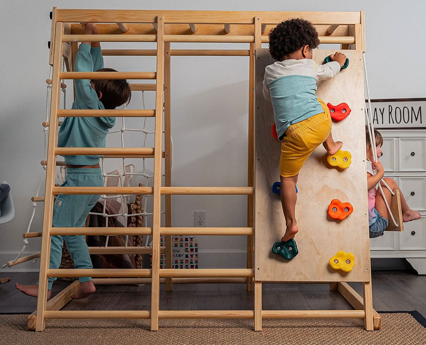 Avenlur Magnolia Eco-Friendly Wooden 7-in-1 Indoor Toddler Preschool Playset