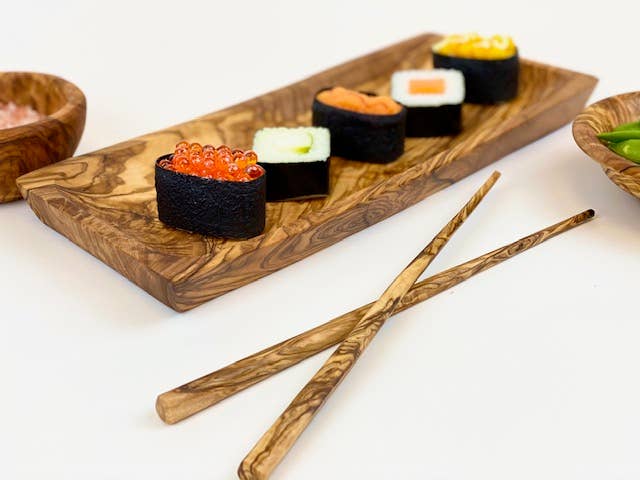 Olive Wood Chop Sticks - Thumbnail 2