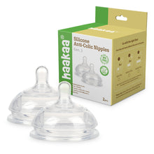 Load image into Gallery viewer, Haakaa Gen 3 Silicone Bottle Anti-Colic Nipple 2 pk
