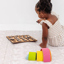Load image into Gallery viewer, Grey Mosaic Vegan Leather Mat
