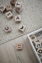 Load image into Gallery viewer, Wooden Math Blocks in Black - Wood
