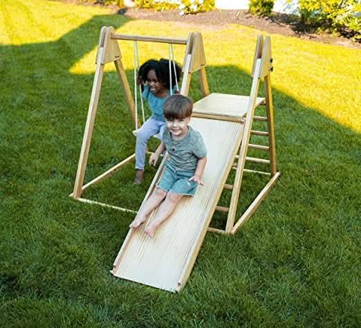 Avenlur Juniper Eco-Friendly Wooden Outdoor - Indoor Folding Toddler Playset