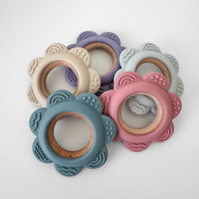 Load image into Gallery viewer, Garden Party Teether Collection - Silicone &amp; Beechwood Flower
